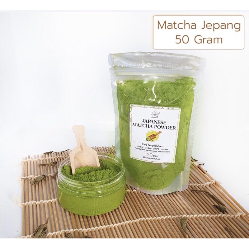 

50gr matcha Bubuk 100% Premium Asli Jepang - Japanese Pure Matcha Powder - Asli Jepang