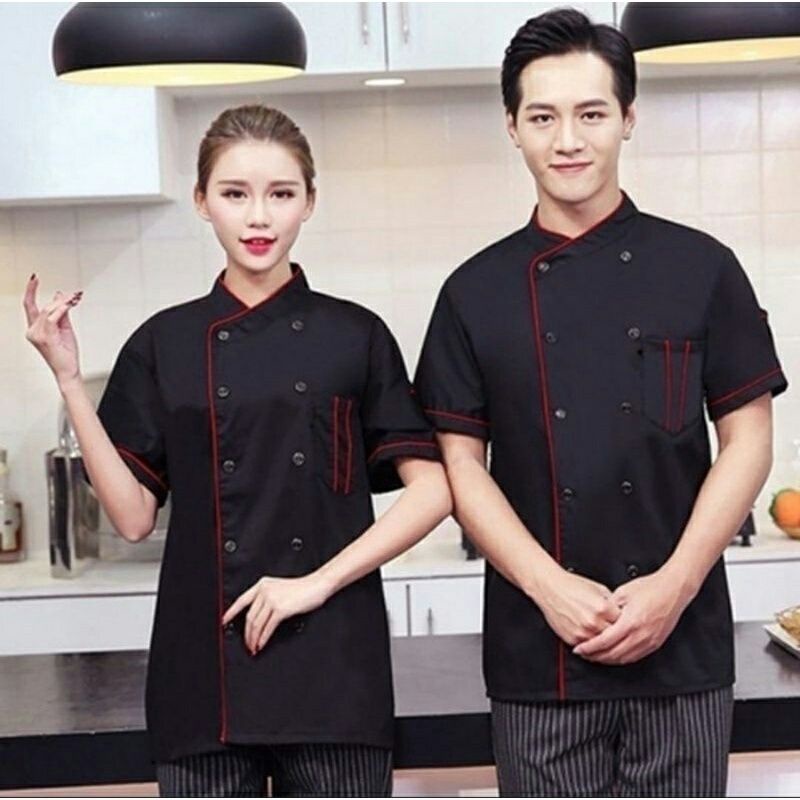 Baju Koki Baju Chef Kemeja Koki Kemeja Chef Seragam Koki Seragam Chef Pria Wanita