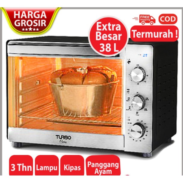 OVEN LISTRIK LOW WATT 38 L TURBO CARINO EHL-5180 MURAH ORIGINAL