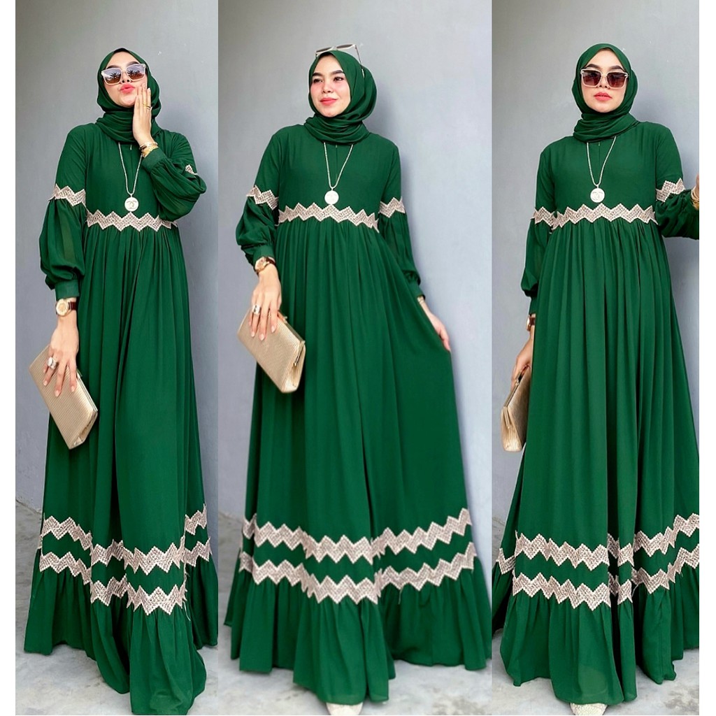 Gamis KIMIKO 11 (EMERALD) Original by ALDISA