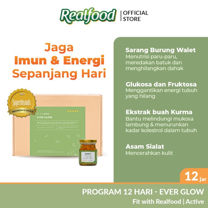 

(BISA COD) Realfood Ever Glow Minuman Sarang Burung Walet + Kurma