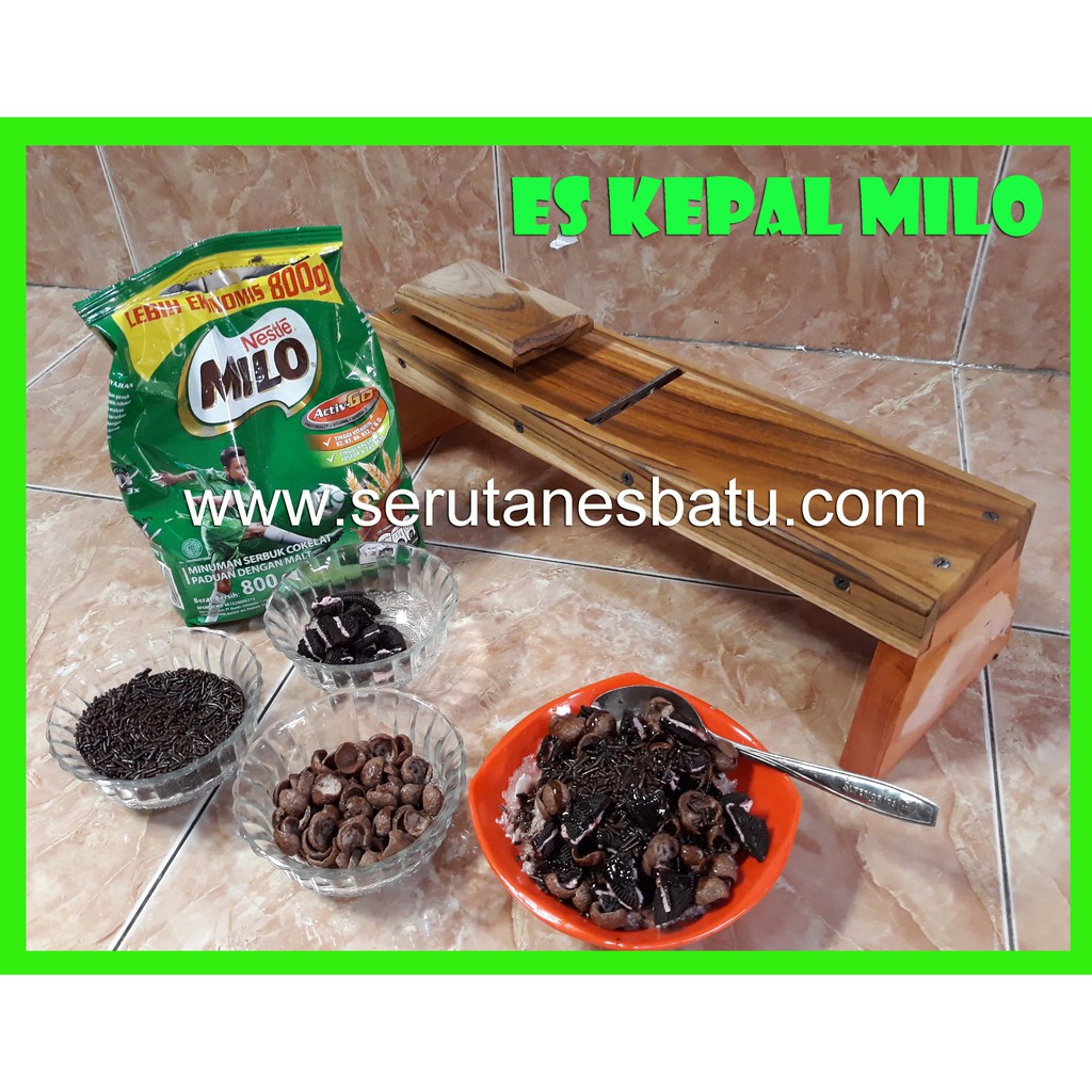 Serutan Es Batu Alat Serut Es Batu Manual Kayu Jati