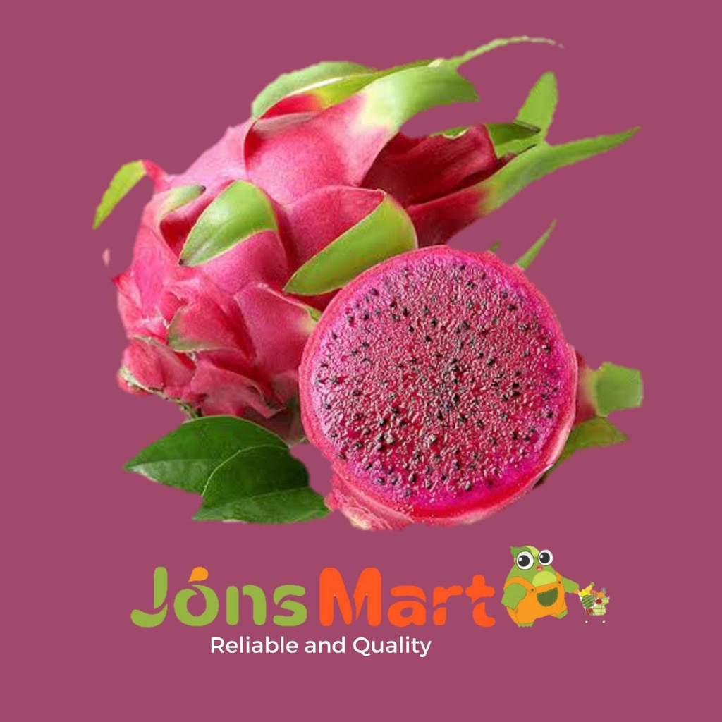 

JonsMart Buah Naga Merah Fresh 1kg (isi 1-2buah) [KHUSUS GOJEK/GRAB]