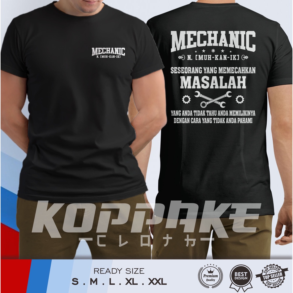 Kaos Mekanik Bengkel v5 Baju Otomotif