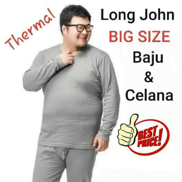 LONG JOHN MUSIM DINGIN PRIA-PAKAIAN WINTER BIGSIZE-LONG JOHN IMPORT COWOK-SATU SET LONG JOHN JUMBO