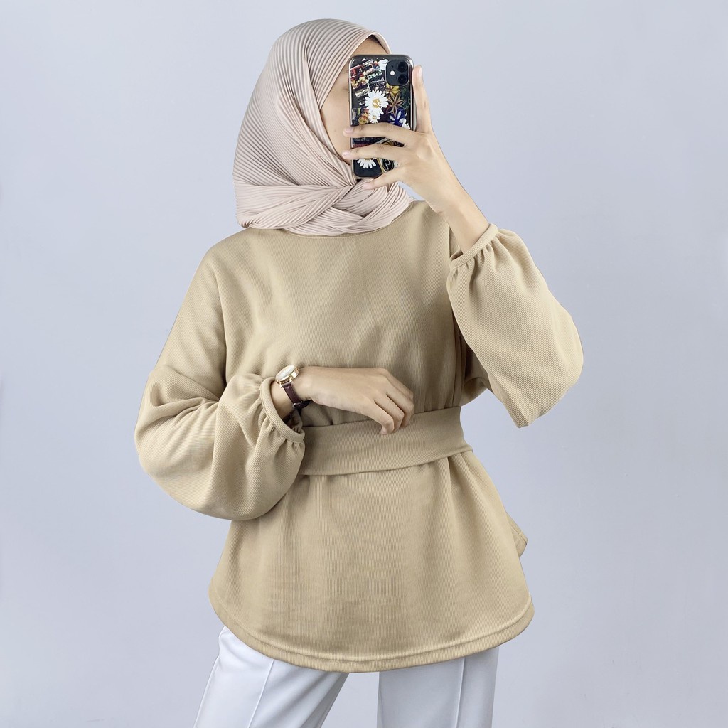 BEFAST - ZEC OOTD Wanita Blouse VAHIDE / Aprilia Blouse / Blouse Wanita Unik / Blouse Terbaru