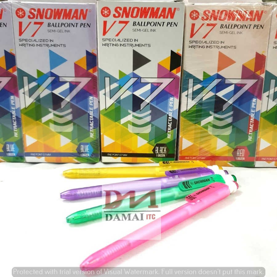 

Pulpen Snowman V7