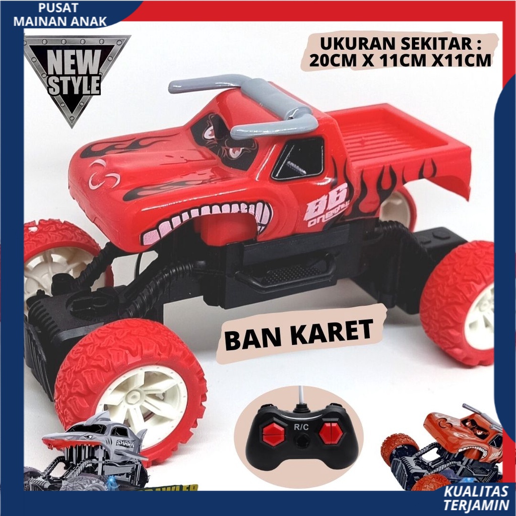 MOBIL REMOT CONTROL TERBARU CLIMBING OFFROAD SHARK KARAKTER KEKINIAN TERMURAH