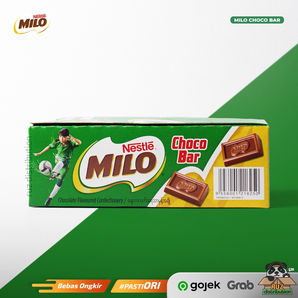 MILO Choco Bar 15g Box Isi 24Pcs - Milo Coklat Bar