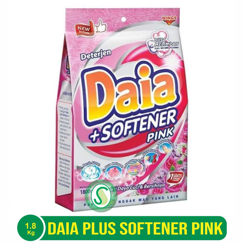 Daia Detergen Plus Softener Pink 1.7 Kg