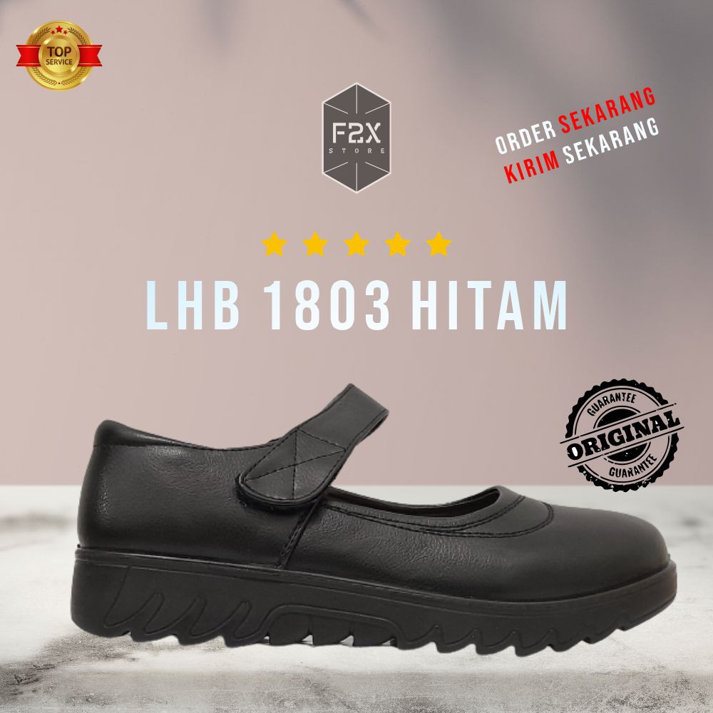 SEPATU FORMAL PANTOFEL/LOAFERS WANITA HOMYPED LHB 1803 HITAM ORIGINAL