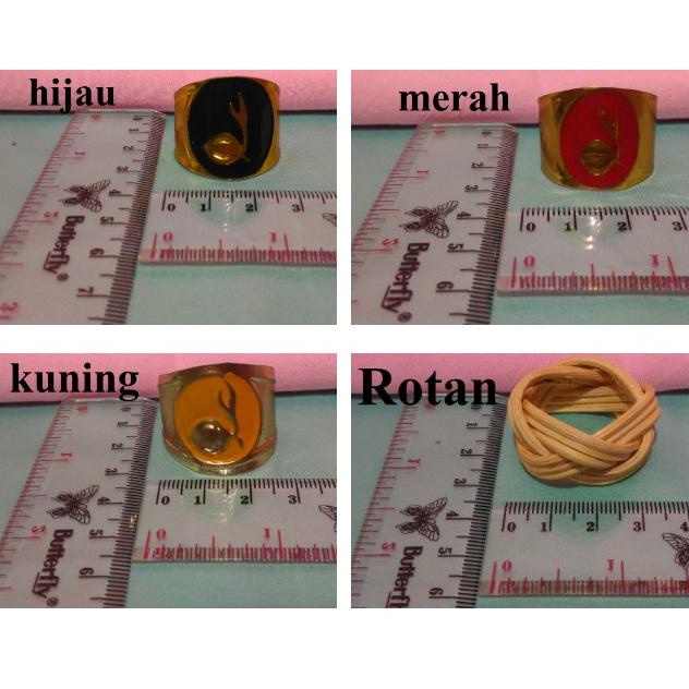 RING CINCIN PENGIKAT IKAT DASI KACU PRAMUKA KUNING PENEGAK ROTAN