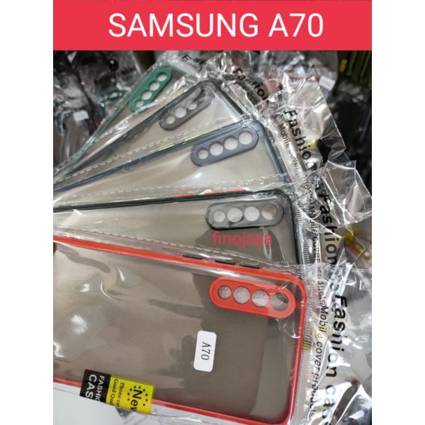 Case Aero Samsung A70 Silikon Dove Pelindung Camera