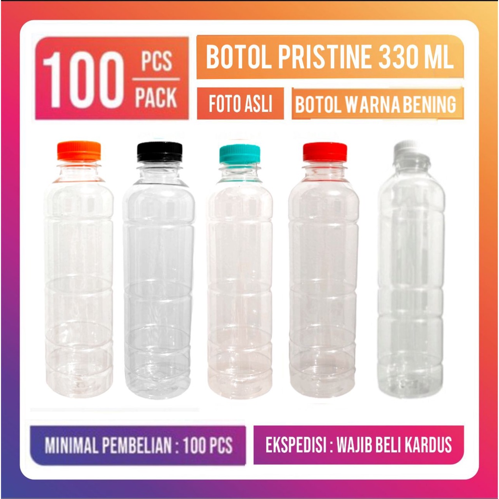 Botol Plastik 330 ml-Botol Pristine 330 ml-Botol almond 330 ml 330 ML
