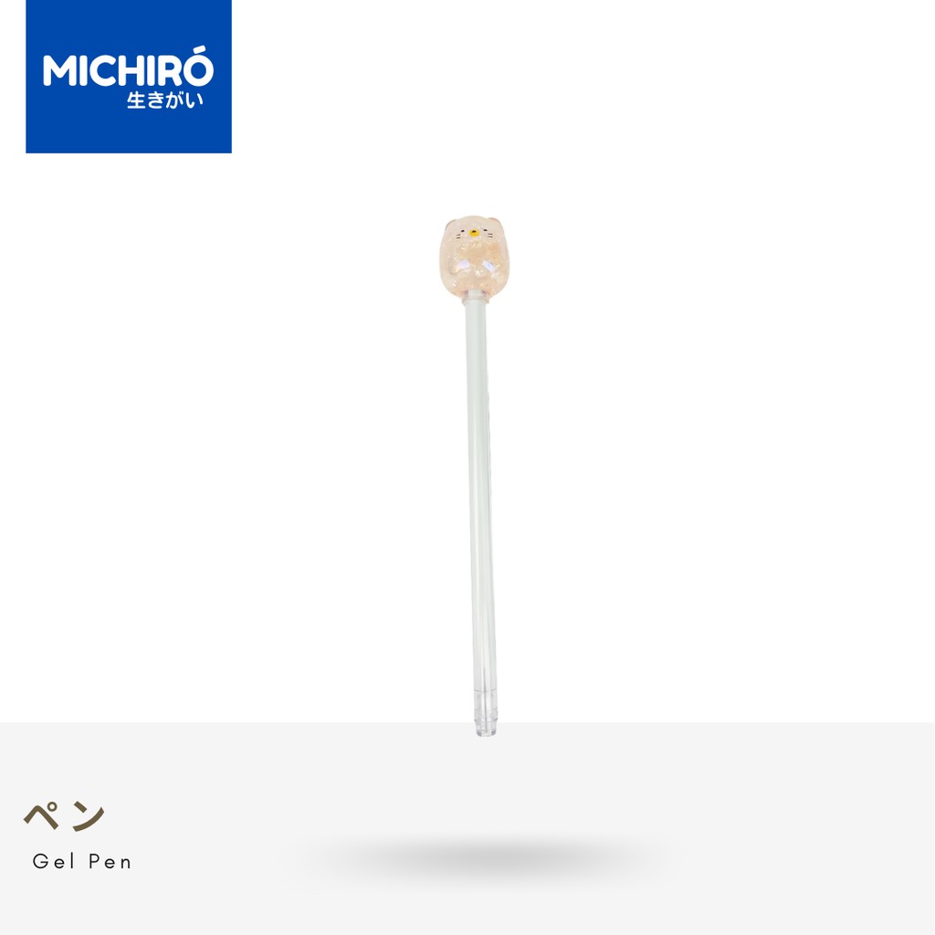 

Michiro Puplen Gel Tinta Hitam Unik Dan Import Crystal Sumikko Gurashi Gel Pen