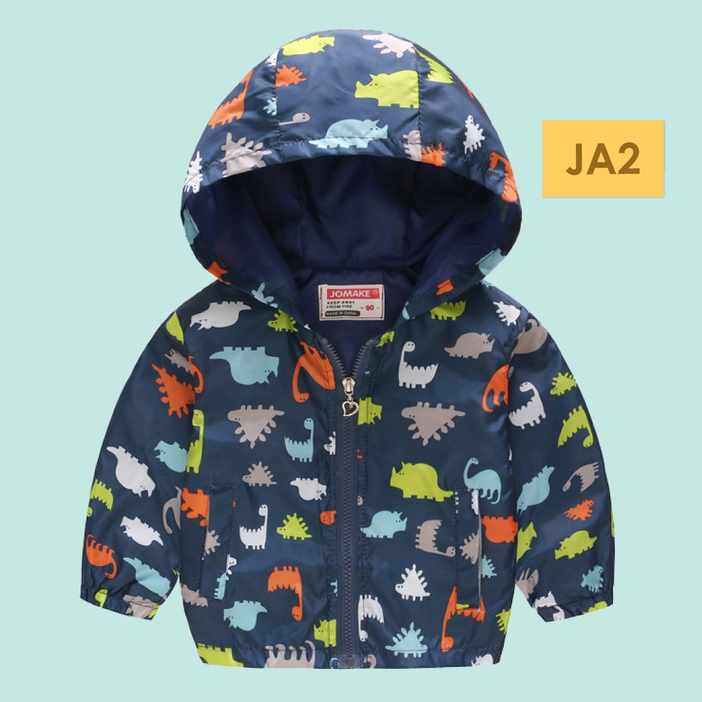 LAPAGO - Jaket Anak Laki Laki dan Perempuan Parasut Unisex Motif Gambar Lucu Import Usia 2 - 6 Tahun