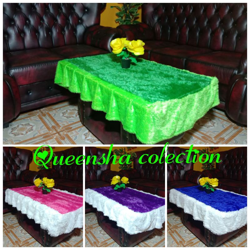 COD Taplak meja bulu rumbai / Taplak meja bulu rumbai / Taplak meja rumbai bulu / Taplak meja / Tapl