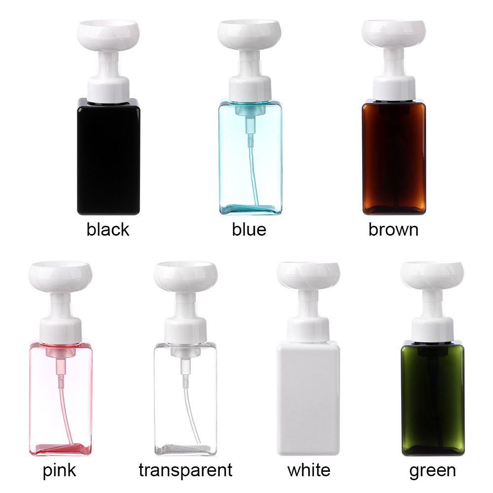 Solighter 450ML Dispenser Sabun Bunga Perlengkapan Mandi Rumah Berbusa Wadah Pompa Isi Ulang