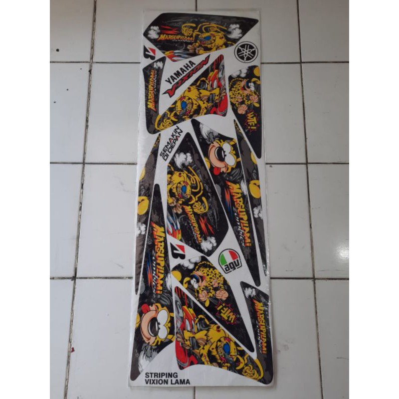 STRIPING LIS LES STIKER VIXION OLD - Striping variasi vixion old / Vixion lama / lis stiker variasi 