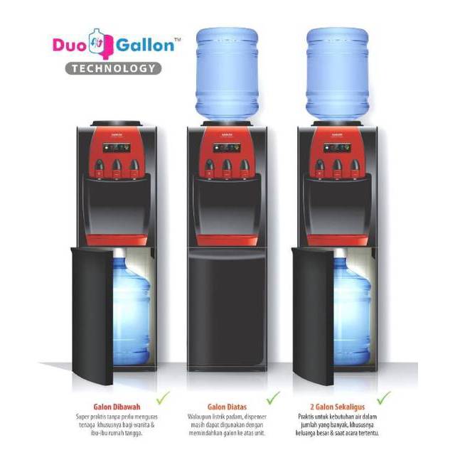 Sanken dispenser galon atas bawah HWD-Z88 dispenser duo gallon