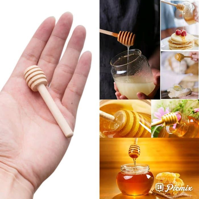 

Sendok Madu Kayu Mini 8cm Honey Dipper