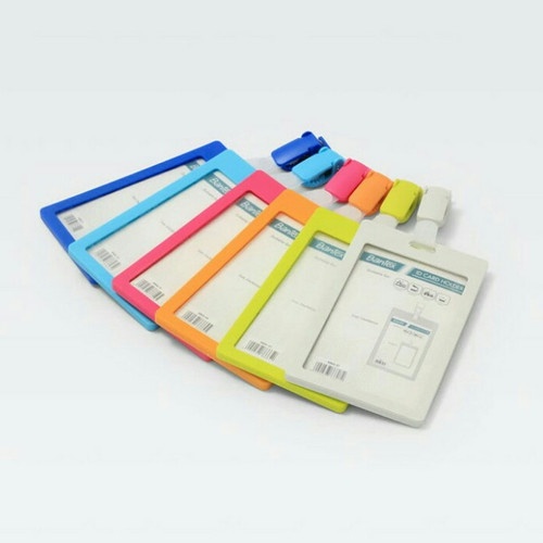 ID Card Holder With Clip Potrait Bantex 8865