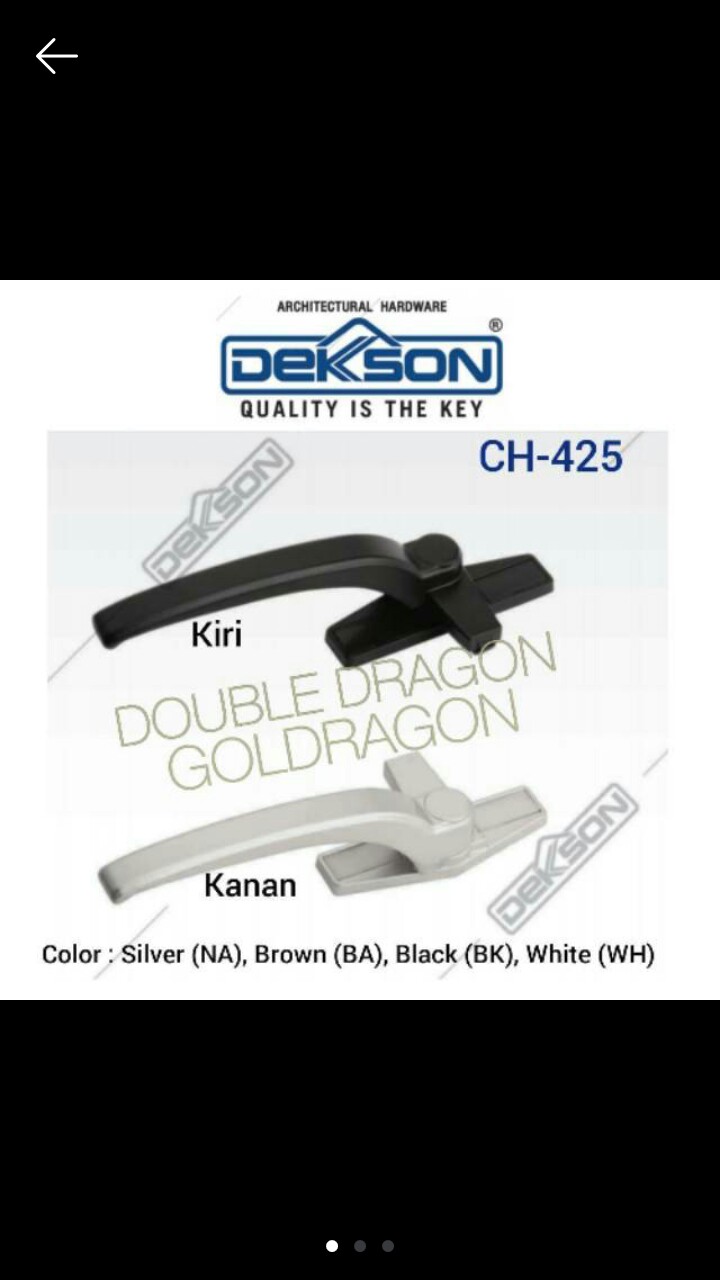 Rambuncis Ch 425 Dekkson (casement Handle Ch 425 Dks)
