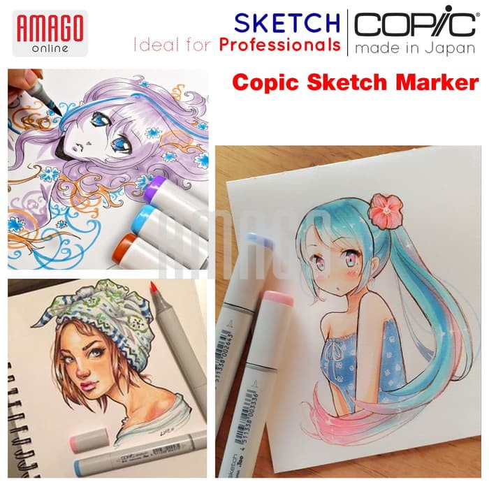 COPIC SKETCH - 72 COLOR SET E - CSM/72E