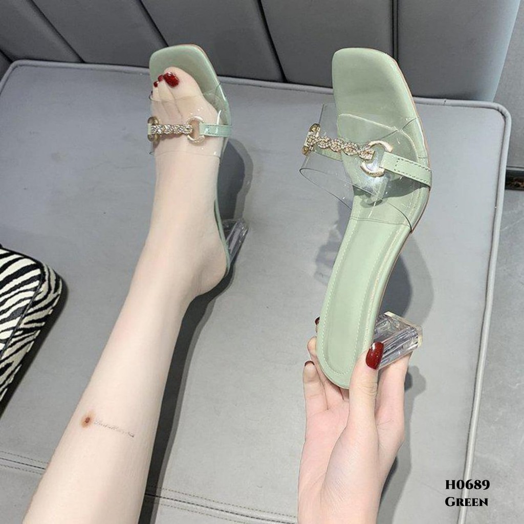 PRF RESTOCK Heels Olivia Glass Transparents H0689