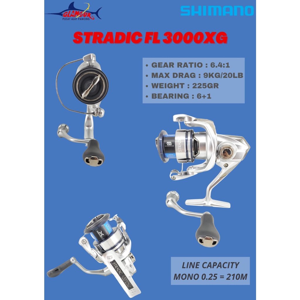 REEL PANCING SHIMANO STRADIC FL C3000 XG / KATROL PANCING SHIMANO STRADIC FL C3000 XG