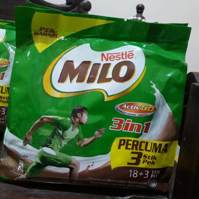 Jual Milo Malaysia 3 In 1 Isi 21 Sachet 183 Shopee Indonesia 2215