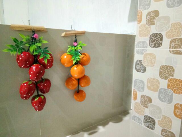 Artificial Fruits / Buah Palsu, Hiasan Dinding Aneka Buah Mirip Aslinya, Isi 6
