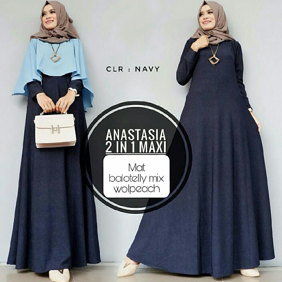 Gamis Trendy maxmara- Gamis Kondangan Syari Zamirah Cream Busana Muslimah Murah Recomend!
