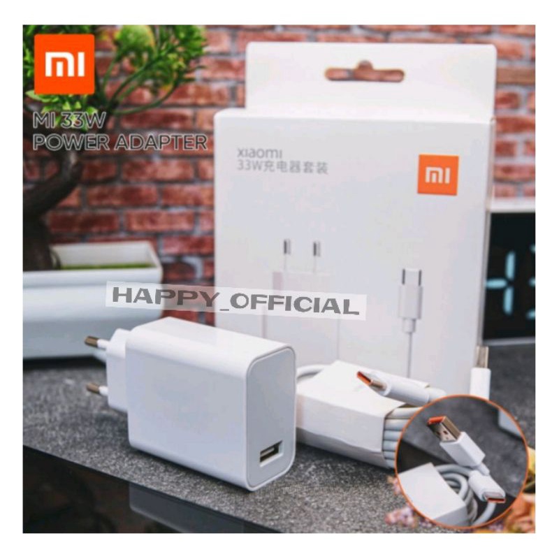 Tc Charger ORIGINAL Xiaomi MDY-11 33W Suport Fast Charging