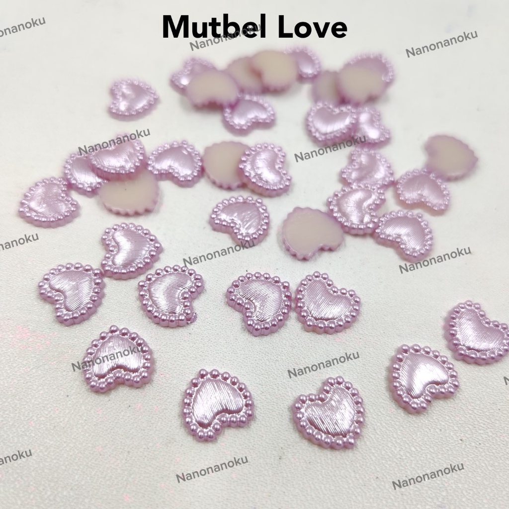 [100 buah] Mutbel LOVE TIPIS Tempel Warna Hiasan Souvenir Craft