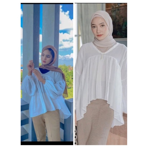 nirra blouse outer lengan balon