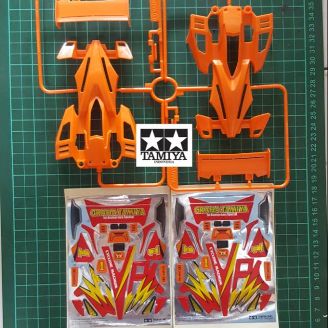 TAMIYA PROMO DISCOUNT BODY CYCLONE MAGNUM GRAHA & DECAL / STICKER 4WD