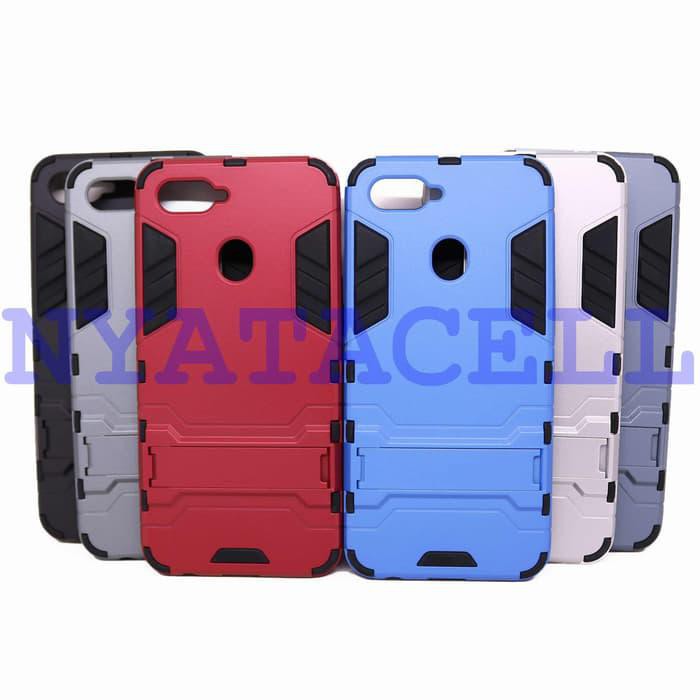 SUPER PROMO CASE ROBOT RUGGED REALME 2 PRO /HARD BACK RUBBER CASING COVER - HITAM
