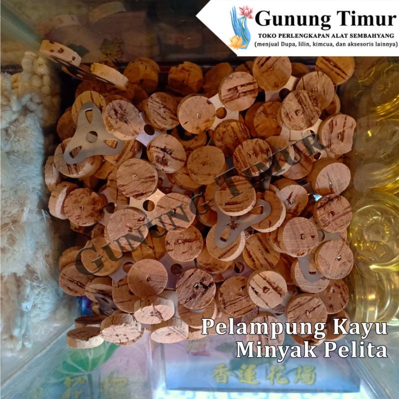 Pelampung Kayu Sumbu Minyak pelita