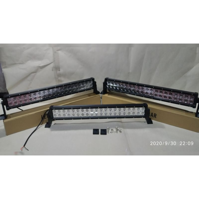 LED LIGHT BAR 60 - 105 CM 2 ROW SINAR PUTIH MERK HRJ