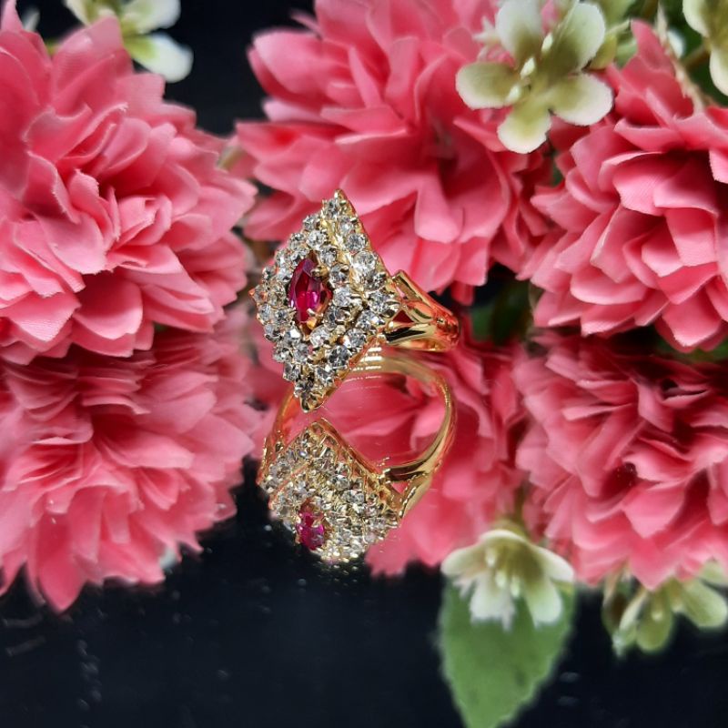 cincin berlian banjar emas