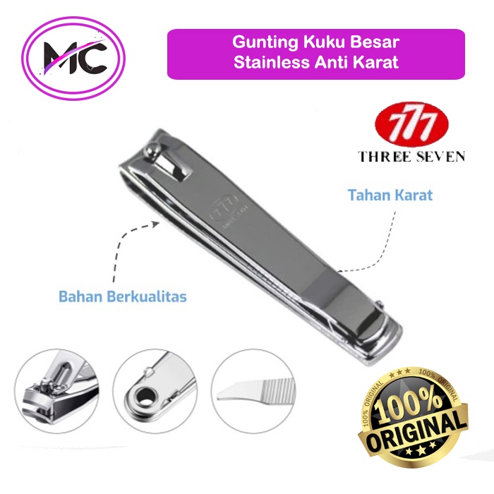 Gunting Kuku Besar Stainless Steel 777 Original Anti Karat Super Tajam Premium Korea Import Nail Clipper Alat Pedicure Menicure