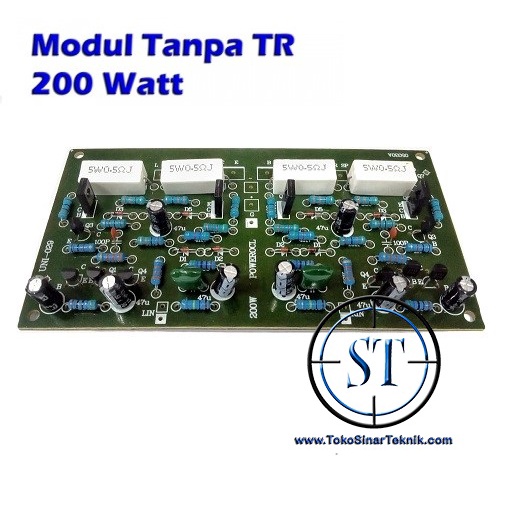 Kit Modul Power Amplifier OCL Sytem Stereo 200W 200 Watt Tanpa Transistor