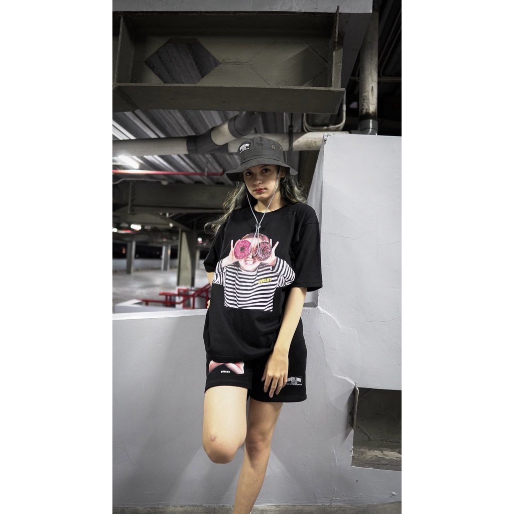 OVERLIMIT DONUT KID T-SHIRT OVERSIZE | KAOS OVERSIZE | STREETWEAR