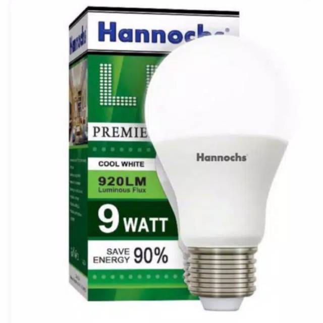 Lampu bohlam led hannochs premier 9 watt