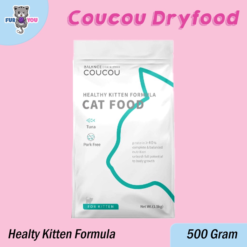 Coucou Hijau Kitten Makanan Kering 500 gram