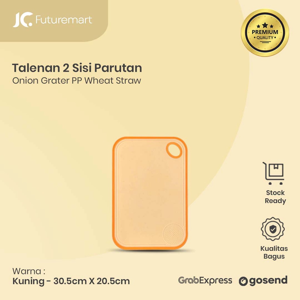 TALENAN 2 SISI dan PARUTAN ANTI JAMUR JERAMI GANDUM CUTTING BOARD