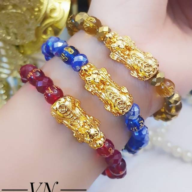 Gelang pixiu naga lapis emas 24k 0206