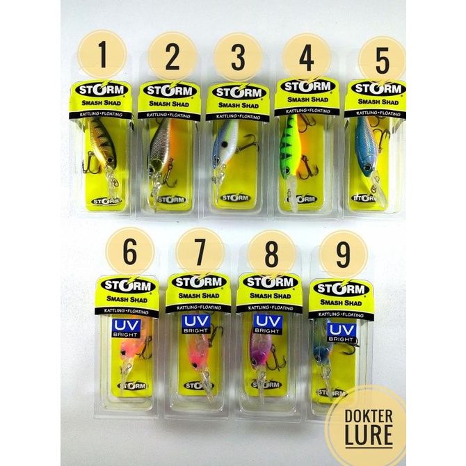 HARGA SPESIAL LURE STORM SMASH SHAD 1,2-2,7m/5cm/5gr