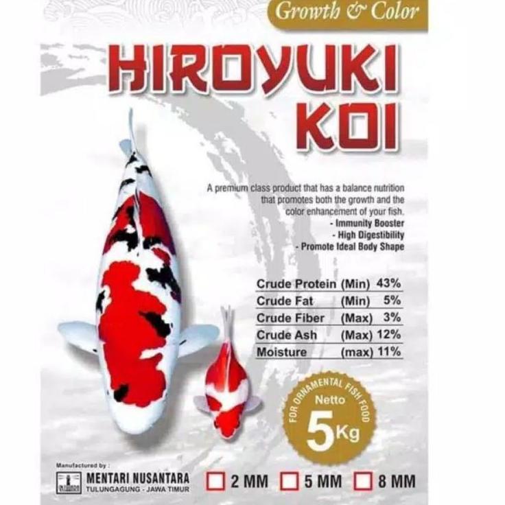 Tidak Diragukan.. (1kg) Repack pakan ikan koi mrek Hiroyuki